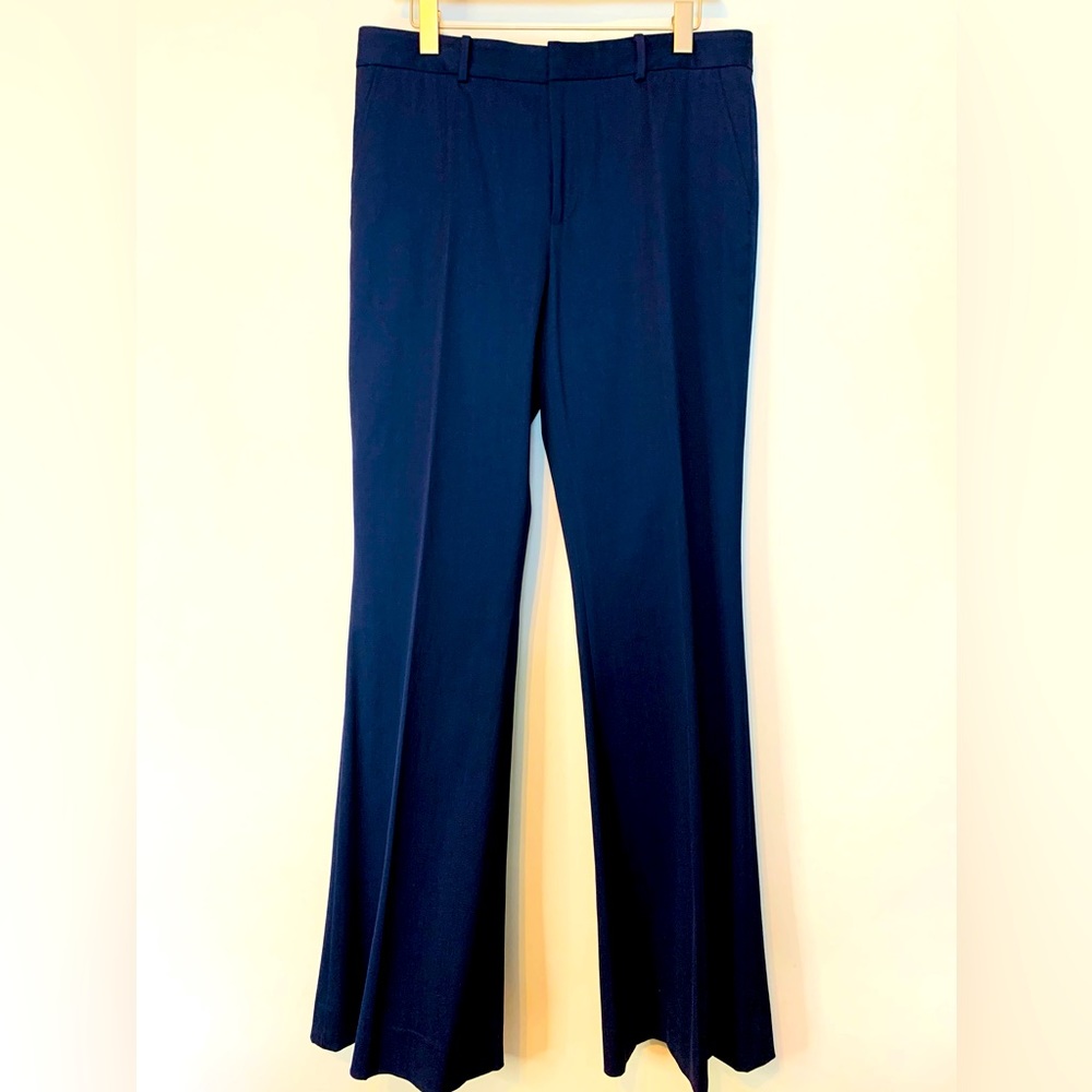 Ralph Lauren Black Label Navy Wide-Leg Trousers